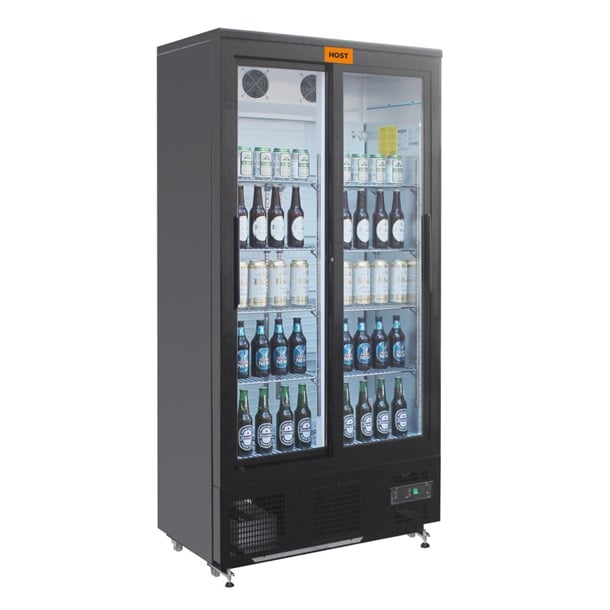 HOST Full Height Double Sliding Door Back Bar Cooler 490L HOST1208DS ht156
