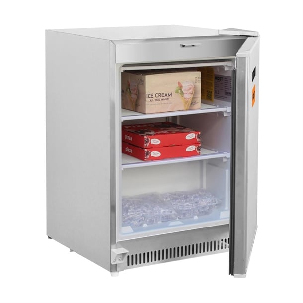 HOST Undercounter Freezer Stainless Steel 140Ltr HOST1019CF ht212