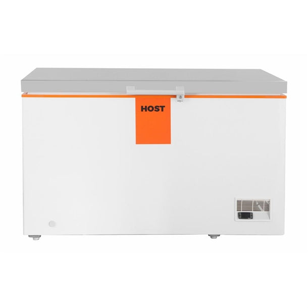 HOST White Chest Freezer with Stainless Steel Lid 1400mm ht254