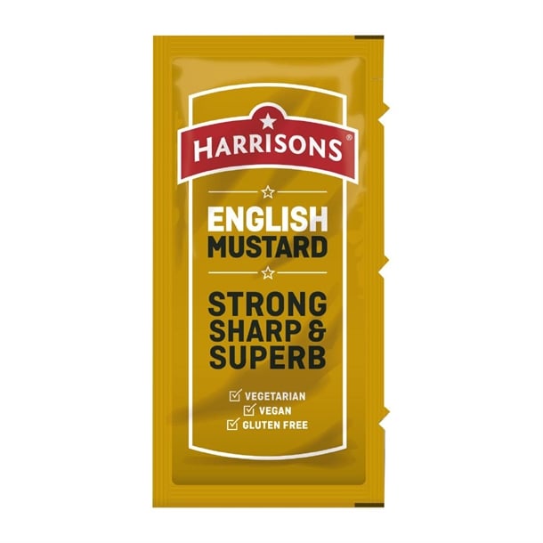 Harrisons English Mustard Sachets 5g (200 Pack) ht356