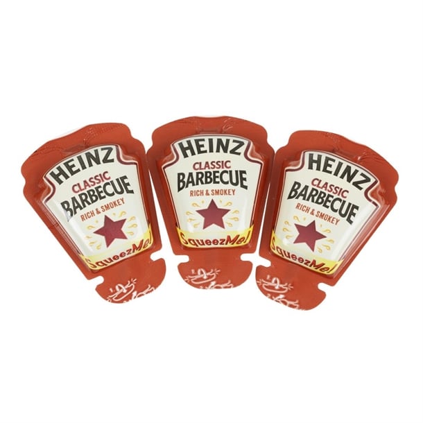 Heinz Classic BBQ SqueezMe! Sachets 26ml (70 Pack) ht393