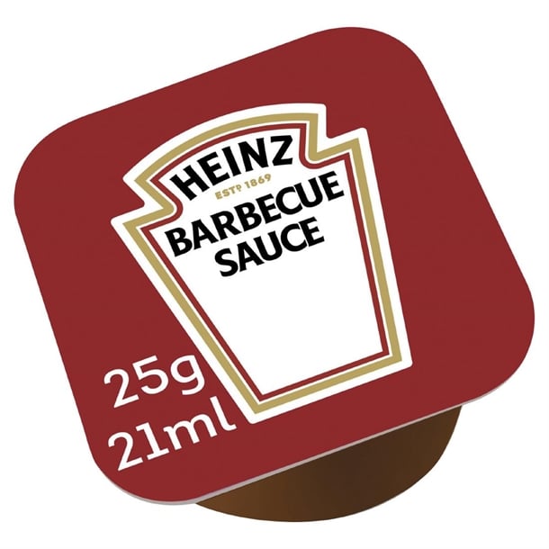 Heinz Classic Barbecue Sauce Dip Pots 25ml (100 Pack) ht399
