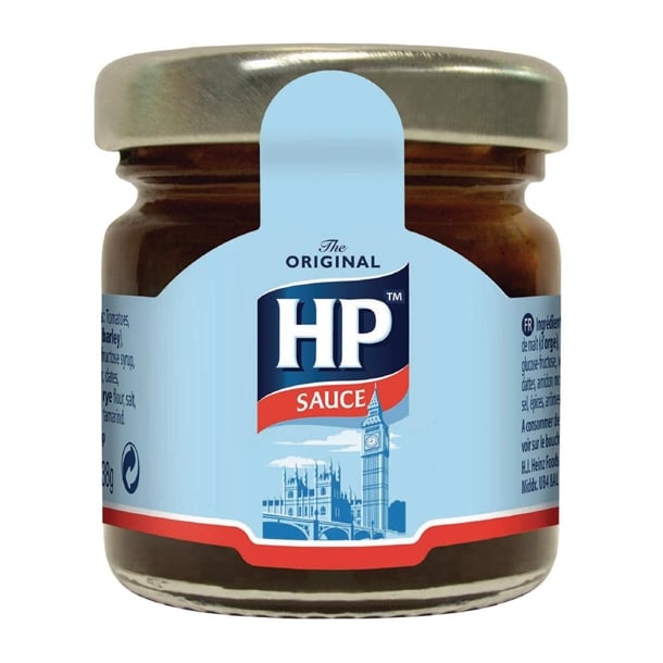 HP Sauce Mini Glass Jars 33ml (80 Pack) ht405