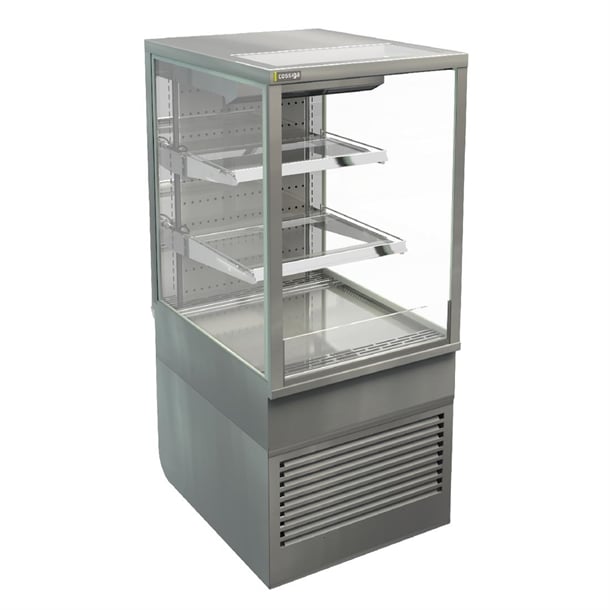 Cossiga Tower BTG Open Front Freestanding Multideck Display Fridge w/Hinged Stainless Rear Door p_ht509