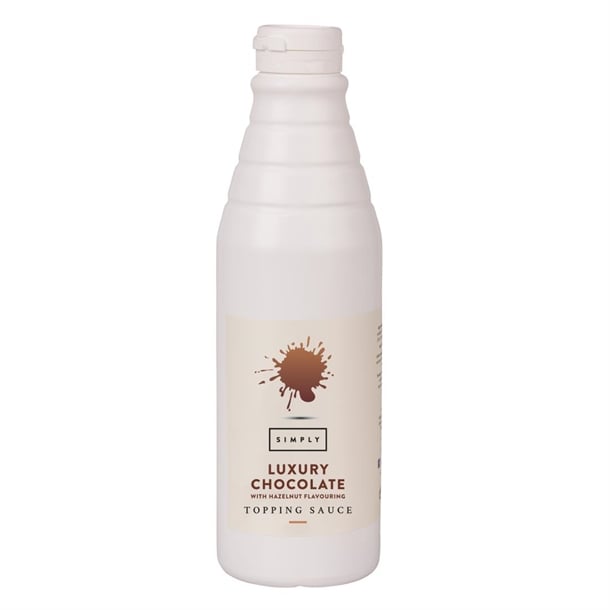 Simply Luxury Chocolate Topping Sauce with Hazelnut Flavouring 1kg ht845