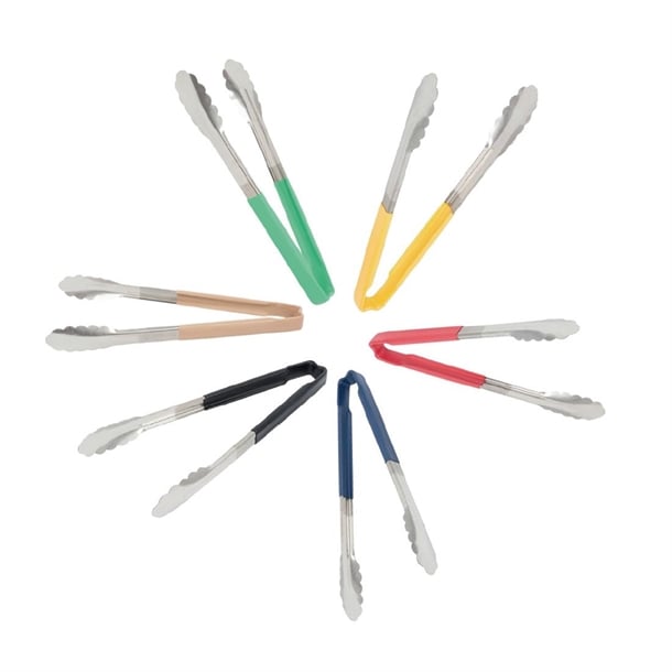 Vollrath Multi-coloured Utility Tongs Set 12" hu085