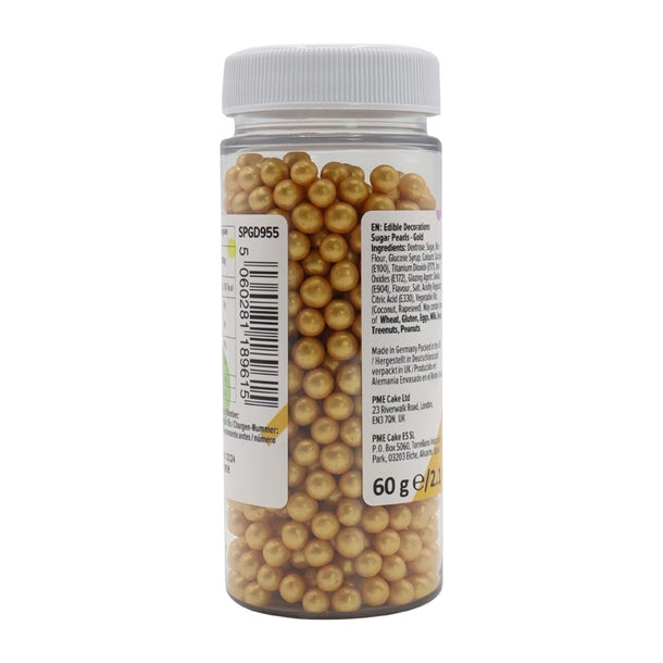 PME Sugar Pearls 60g - Gold hu215