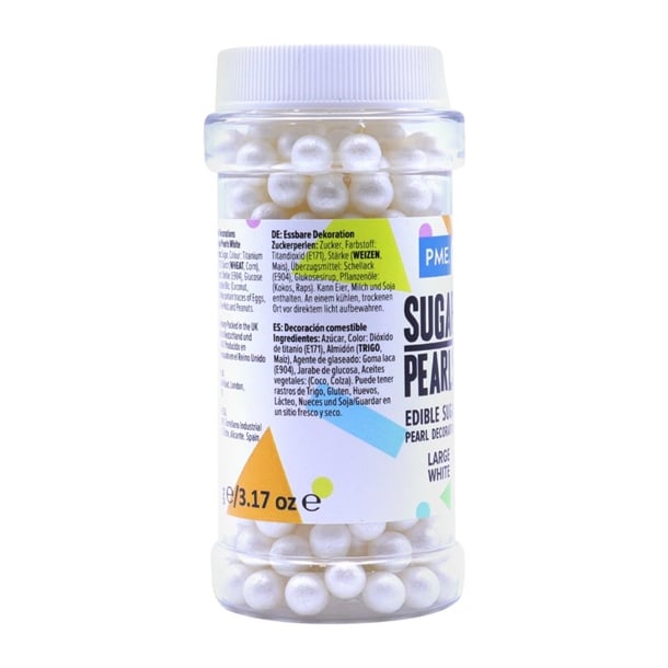 PME Large Sugar Pearls 90g - White hu220
