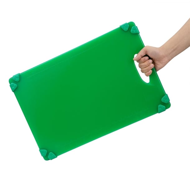 Hygiplas Commercial Grip Chopping Board Green 458x306mm hw004
