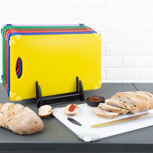 Hygiplas Antibacterial 7-Piece Chopping Board Set 458x306x12mm hw001