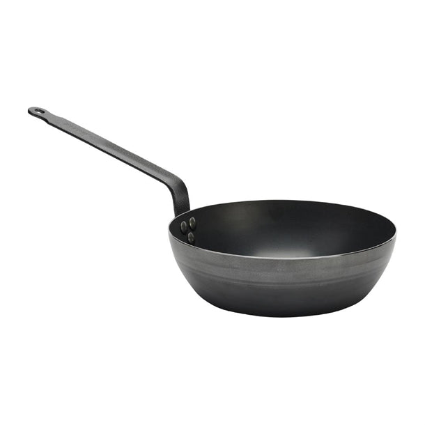 De Buyer Blue Carbon Steel Deep Round Pan 24cm jb994