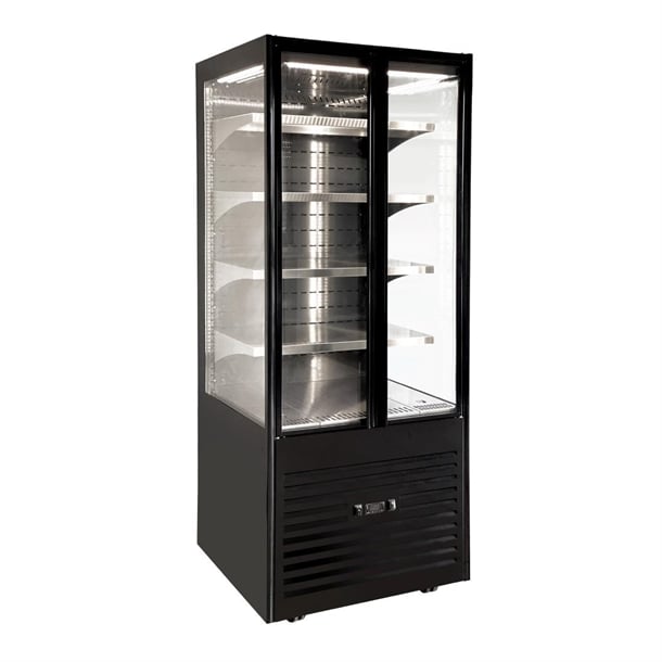 Roller Grill Self Serve Heated Display Cabinet Black SSH800 hw177