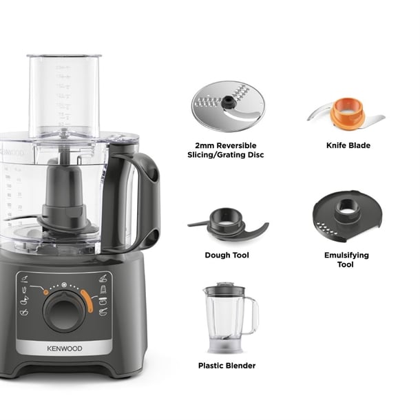 Kenwood MultiPro Compact Food Processor & Blender FDP31.170GY hw196