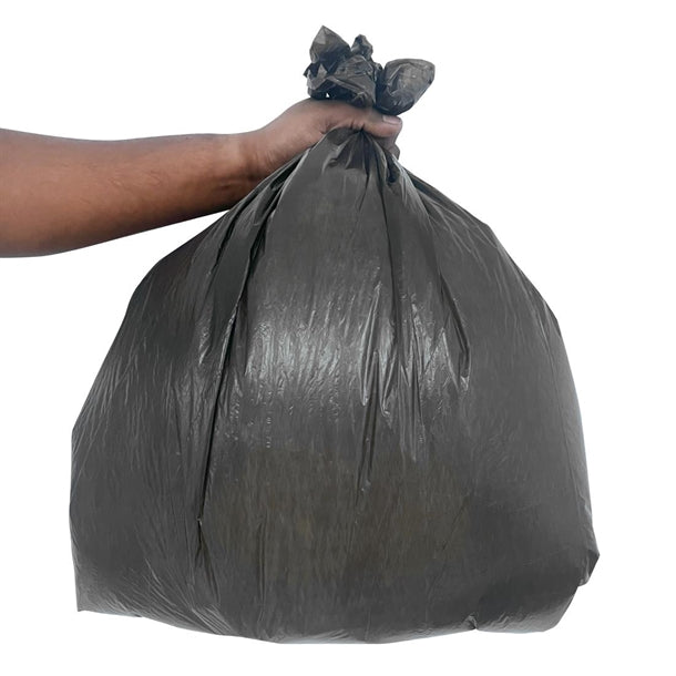 Jantex Light Duty Bin Bags Black 40Ltr (200 Pack) hw689