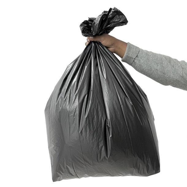 Jantex Medium Duty Bin Bags Black 80Ltr (200 Pack) hw695