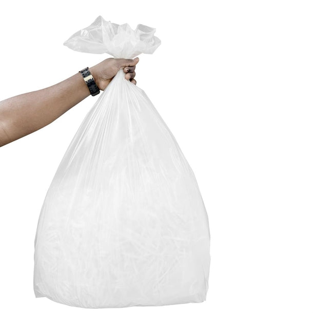 Jantex Heavy Duty Bin Bags Clear 70Ltr (100 Pack) hw857
