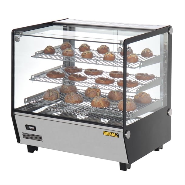 Buffalo Square Countertop Heated Display Merchandiser 120Ltr hw923