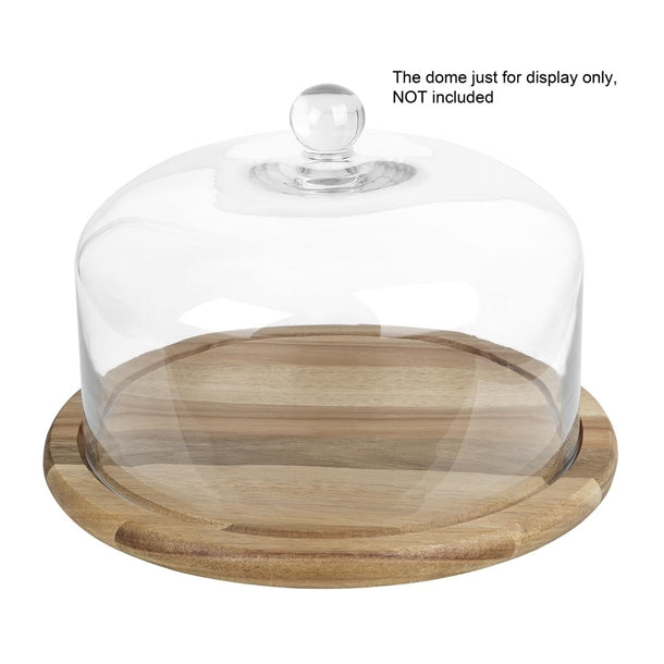 Olympia Round Acacia Wood Board for CS014 Dome 330x20mm hx399