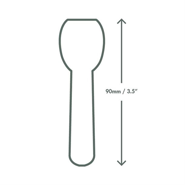Vegware Compostable Paper Ice-Cream Spoon Tutti Frutti 90mm (2000 Pack) hx481