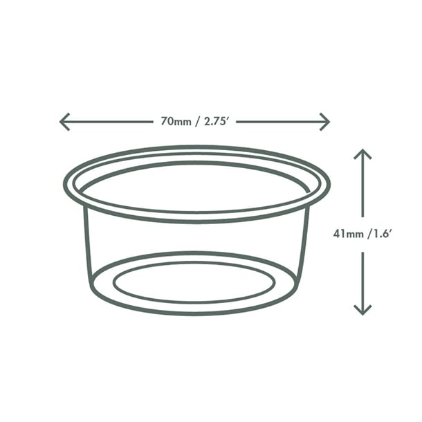 Vegware PLA Cold Portion Pots 3oz (2000 Pack) hx482