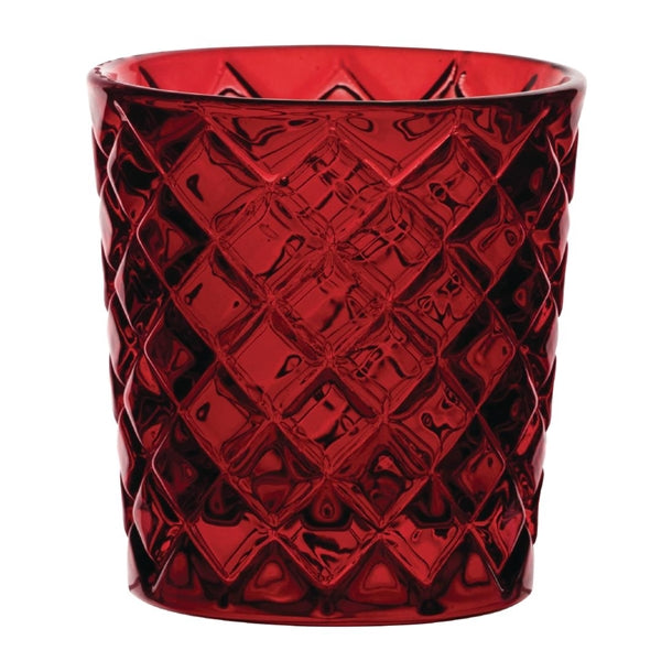 Utopia Criss Cross Red Nightlight Holders (12 Pack) hx655