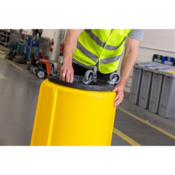 Rubbermaid BRUTE Container Yellow 75.7Ltr hy020