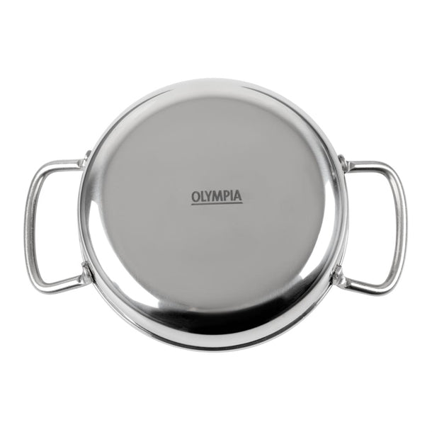 Olympia Table Presentation Double Handle Dish Stainless Steel 125mm hy100