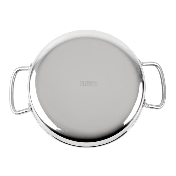 Olympia Table Presentation Double Handle Dish Stainless Steel 150mm hy101