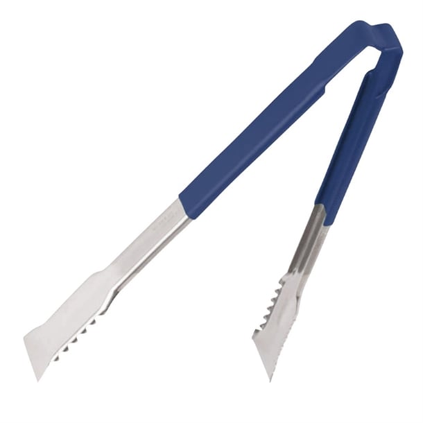 Vollrath Versagrip Tongs Flat Blue 12'' hy161