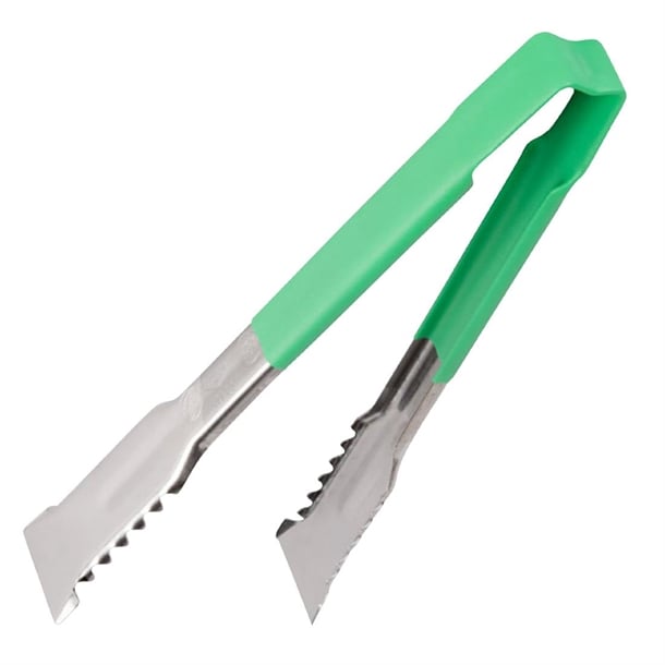 Vollrath Versagrip Tongs Flat Green 9.5'' hy168