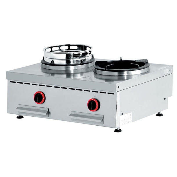 Diamond Countertop Gas Double Wok Burner WGX2-8/T hy197