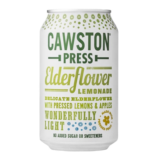 Cawston Press Sparkling Elderflower Lemonade Drink 330ml (24 pack) hy397