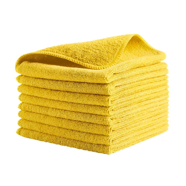 Rubbermaid HYGEN r-40 Recycled Microfibre Cloths 400x400mm Yellow (24 Pack) hz153