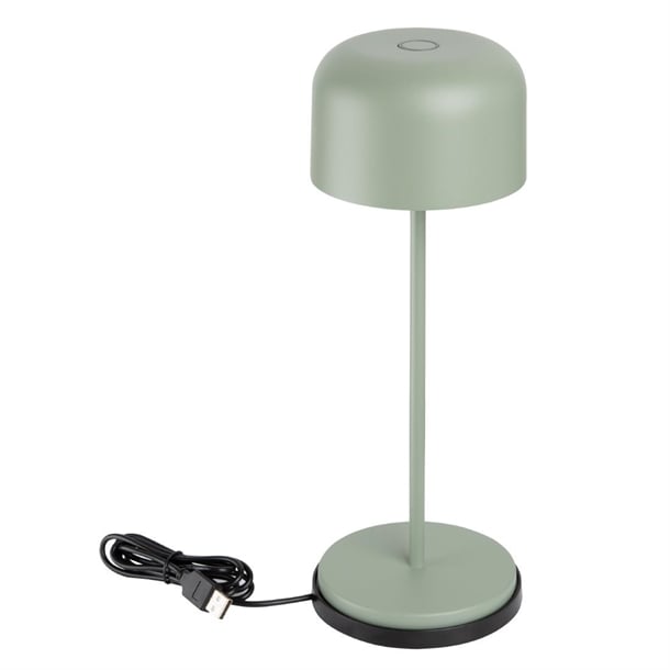 Olympia Siena Table Lamp Round Dome Sage 300mm hz210