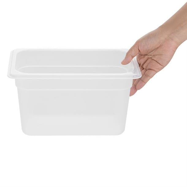 Nisbets Essentials Polypropylene 1/4 Gastronorm Container 150mm hz343