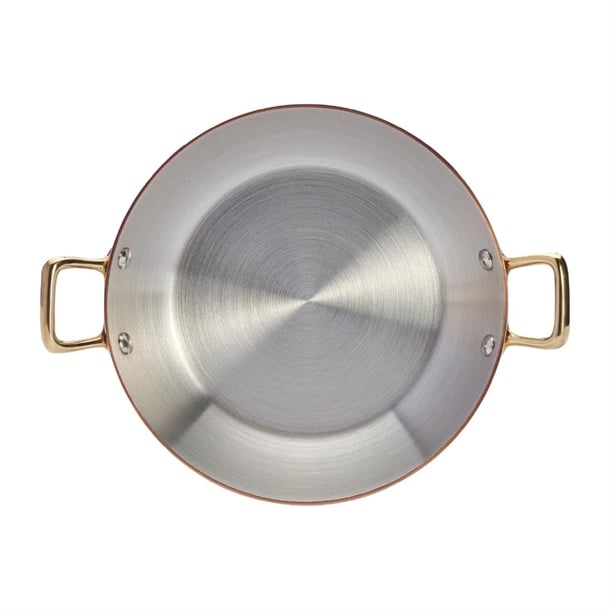 De Buyer Inocuivre Round Dish with Brass Handles 16cm hz635