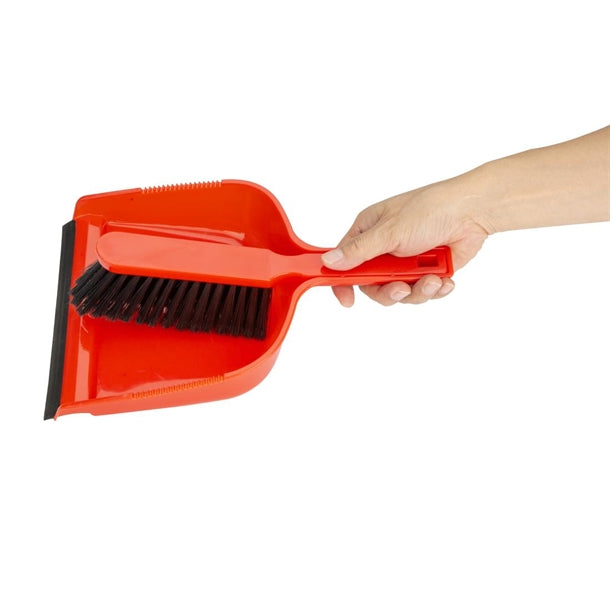 Jantex Dustpan & Brush Set - Red hz840