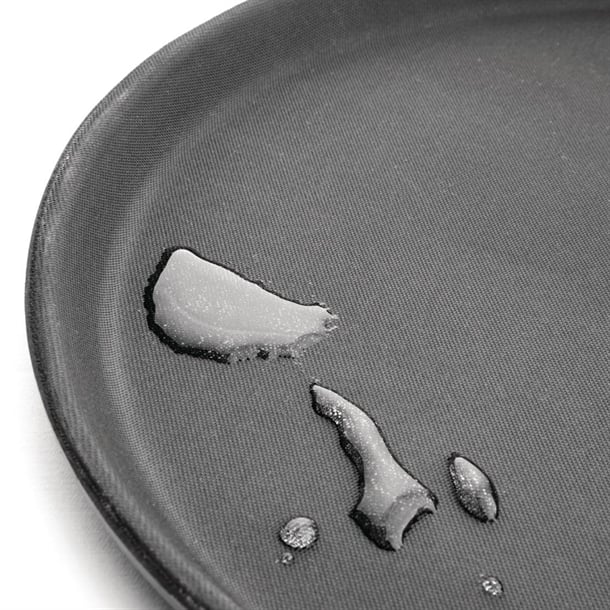 Olympia Kristallon Polypropylene Round Non-Slip Tray Black p_c556