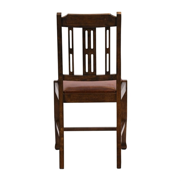 Lattice Back Dining Chairs in Vintage Wood with Bison Tan Seat (6 Pack) ja281