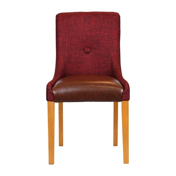 Bath Soft Oak Dining Chairs with Scarlett Back & Espresso Seat (6 Pack) ja295