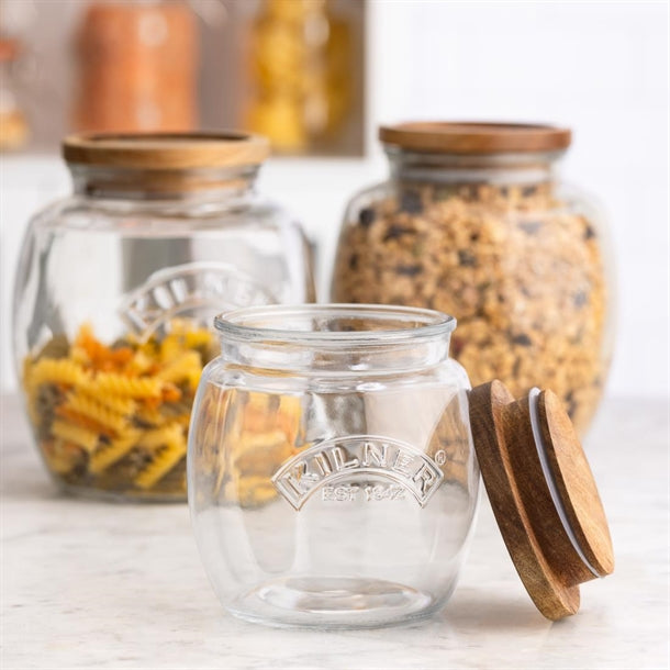 Kilner Universal Jar with Acacia Wooden Lid 850ml ja603