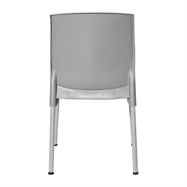 Bolero Elements Polypropylene Plain Side Chairs Grey (4 Pack) ja920
