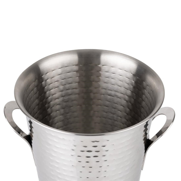 Olympia Flare Wine Bucket Hammered Stainless Steel 4.3Ltr jb127