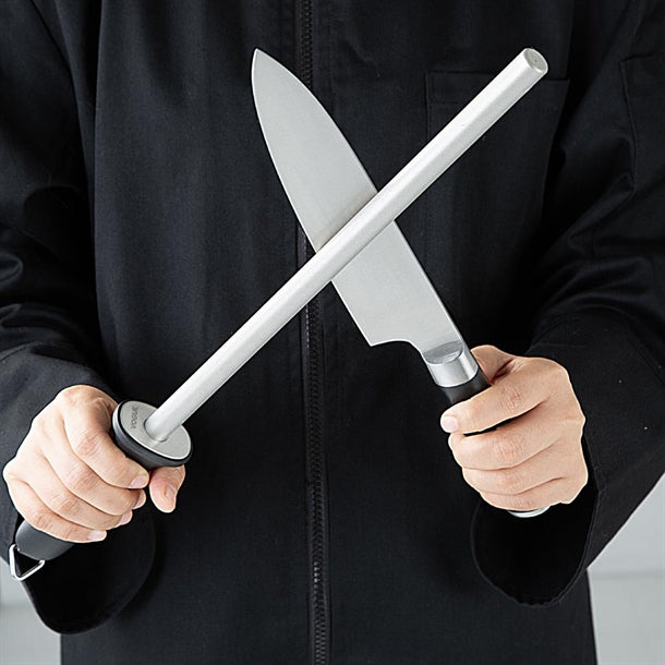 Vogue Heavy Duty Diamond Knife Sharpening Steel 30.5cm jb389