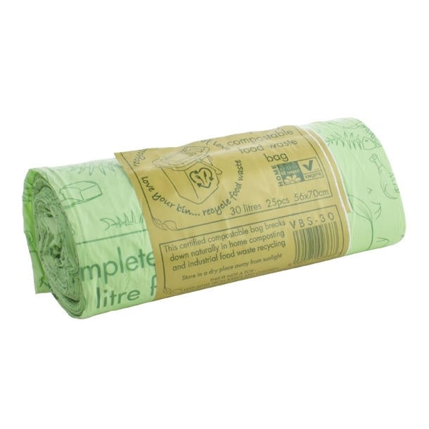 Vegware Compostable Bin Bags 30Ltr (25 Pack) jb828