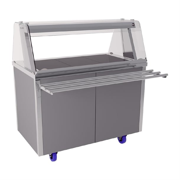 Glide Ceran Top Hot Cupboard Heated Gantry 3x GN 1/1 GHP3 jc871