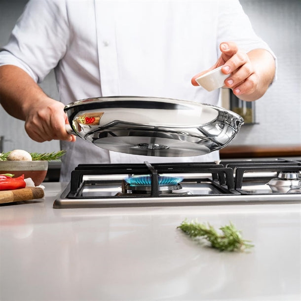 Tramontina Stainless Steel Triple Base Frying Pan 20cm jc943