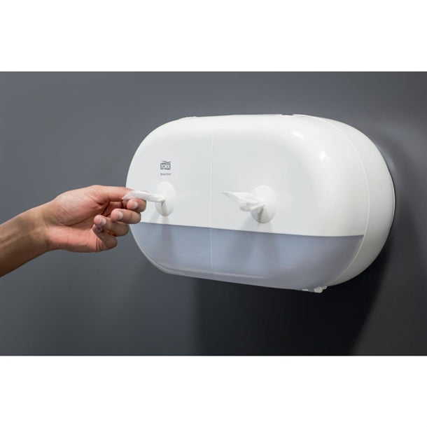 Tork SmartOne Mini Twin Toilet Roll Dispenser je047