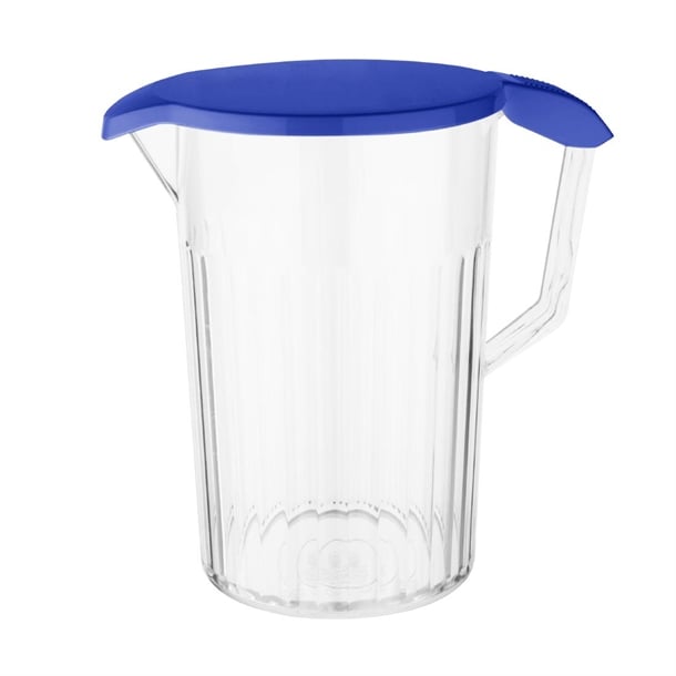 Olympia Kristallon Polypropylene Lid for 900ml Jugs Blue je651
