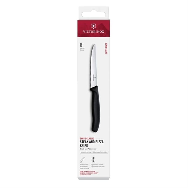 Victorinox Swiss Classic Steak & Pizza Knife Set 11cm (6 Pack) je670